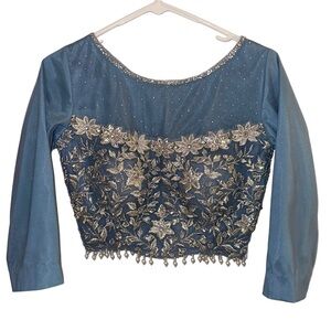 Blue Lengha Choli